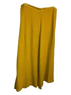 bryn Walker Golden Yellow Linen Trousers